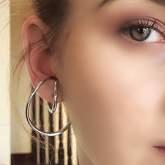 Any 2/$20! Silver Hollow Tube Circular Lobe Wraps NON-PIERCED - Picture 3 of 7